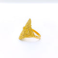 Elongated Bold Oval 22k Gold Ring