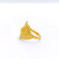 Dressy Unique Paisley 22k Gold Ring