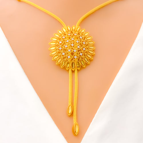 22k-gold-reflective-sunflower-cz-necklace-set