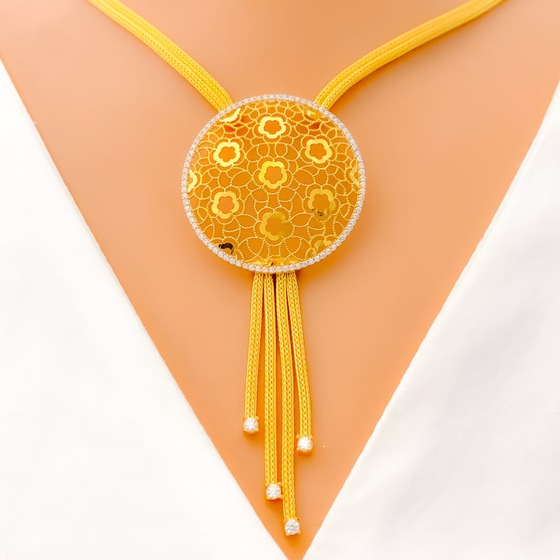 22k-gold-radiant-round-mesh-cz-necklace-set