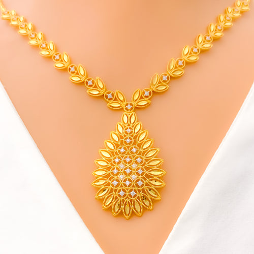 22k-gold-ornate-fancy-drop-cz-necklace-set