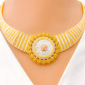 22k-gold-special-luxurious-striped-cz-necklace-set