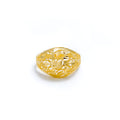 Posh Marquise Leaf 22k Gold Ring