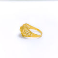 Dapper Leafy Gold 22k Gold Ring