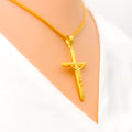 22k-gold-Bright Cross Pendant