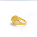 Palatial Feather Accented Ring