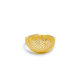 Contemporary Netted Flame Ring