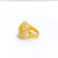 Sophisticated Upscale Leaf Ring