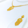 22k-gold-Stunning Chand Drop Necklace Set