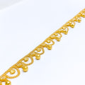 22k-gold-Festive Dangling Multi-bead Anklet