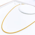 Four Sided Bead Chain - 18", 20", 22", 24" 22k Gold