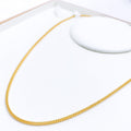 Four Sided Bead Chain - 18", 20", 22", 24" 22k Gold