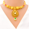 Attractive Engraved Kundan Necklace Set