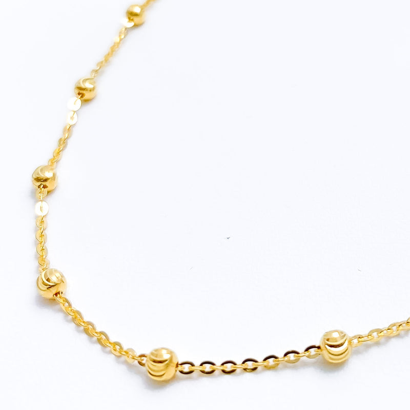 Chic Orb Chain - 18", 20", 22" 22k Gold