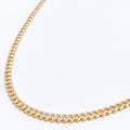 Two-Tone Link Chain - 18", 22", 24" 22k Gold