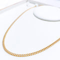 Two-Tone Link Chain - 18", 22", 24" 22k Gold