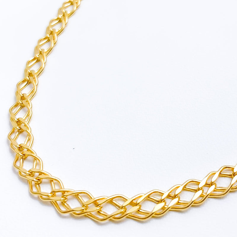 Elevated Link Chain - 16", 20", 22" 22k Gold