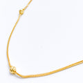 Accented Fox Chain - 16", 18", 20", 22" 22k Gold