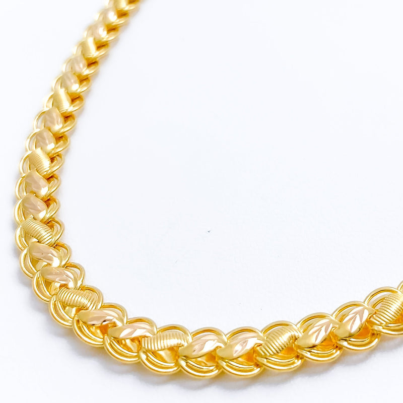 Exclusive Braid Chain - 16", 18", 22" 22k Gold 