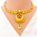 Beautiful Crescent Drop Kundan Necklace Set