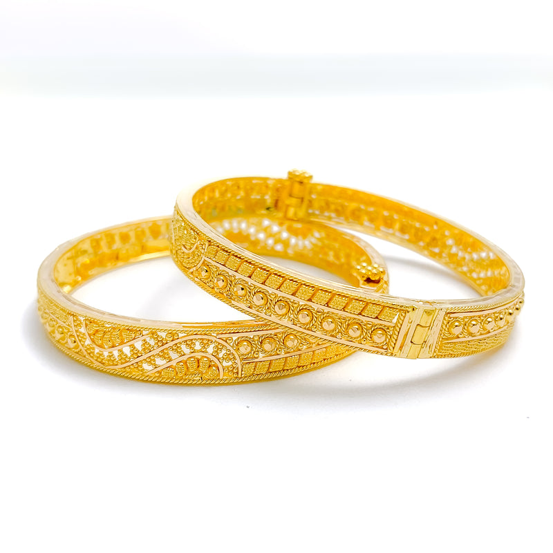 22k-gold-lightweight-engraved-baby-bangles