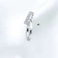 Unique Contemporary Dangling Halo Diamond Earrings 