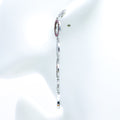 Ruby & Diamond Oval Loop Earrings