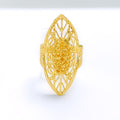 Vibrant Upscale Jali Ring