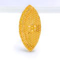 Shimmering Floral Jali Ring