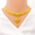 Dressy Radiant Gold Necklace Set