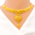 Dressy Radiant Gold Necklace Set