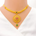 Radiant Round Colorful Necklace Set