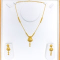22k-gold-Attractive Dangling Gold Necklace Set