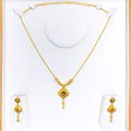 22k-gold-Traditional Vibrant Floral Necklace set