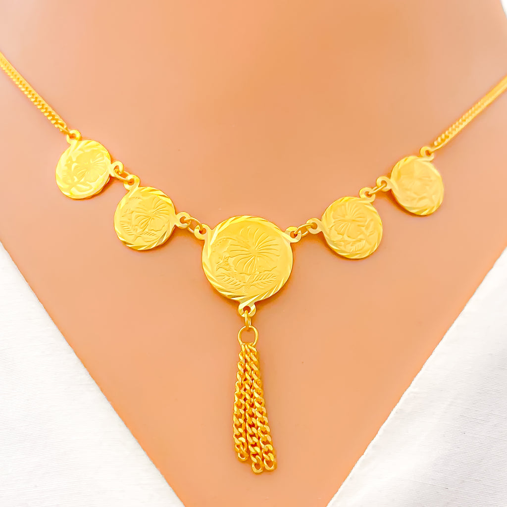 Buy Women's Gold Coin Three Layer Necklace – The Populor