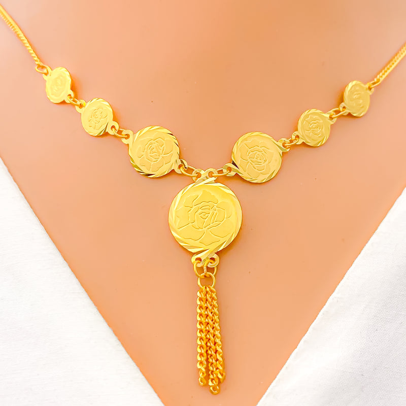 22k-gold-Gorgeous Graduating Coin Necklace