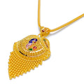  22k-gold-vibrant-peacock-w-dangling-drop-pendant