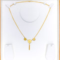 22k-gold-Attractive Triple Coin Necklace