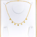 22k-gold-Dainty Coin Charm Necklace