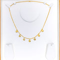 22k-gold-Dainty Coin Charm Necklace