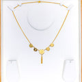 22k-gold-Elegant Hanging Coin Necklace