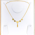 22k-gold-Elegant Hanging Coin Necklace