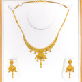 Classic Palatial Hanging Tassel Necklace Set