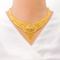 Reflective Traditional Motif Necklace Set