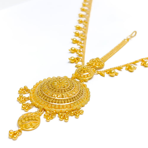 22k-gold-Classic Decorative Matha Patti w/ Tassel 