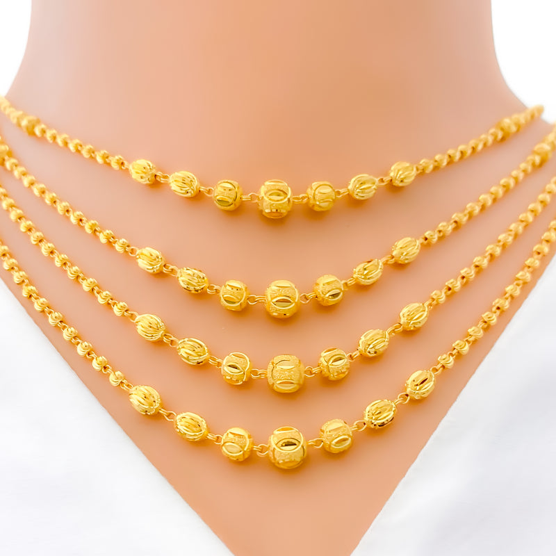 Glowing Multi-Layered Necklace Set