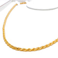 22k-gold-Stately Striking Fancy Rope Chain - 24"