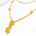 22k-gold-Royal Decorative Long Bead Chain - 32"