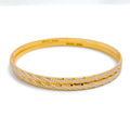 22k-gold-Versatile Two Tone Shimmery Bangles