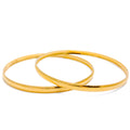 22k-gold-Glossy Satin Finish Slender Bangles